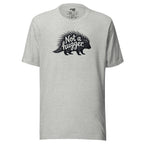 Funny Introvert Graphic T-shirt – Not a Hugger – gray – grmbl tees