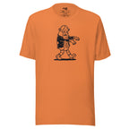Graveyard Glizzy – Funny Halloween Zombie Hot Dog T-Shirt – orange – grmbl tees
