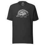 Funny Introvert Graphic T-shirt – Not a Hugger – dark gray – grmbl tees