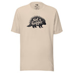 Funny Introvert Graphic T-shirt – Not a Hugger – cream – grmbl tees