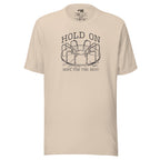 Hold On Hope for the Best – Funny Retro Playground T-Shirt – cream – grmbl tees

