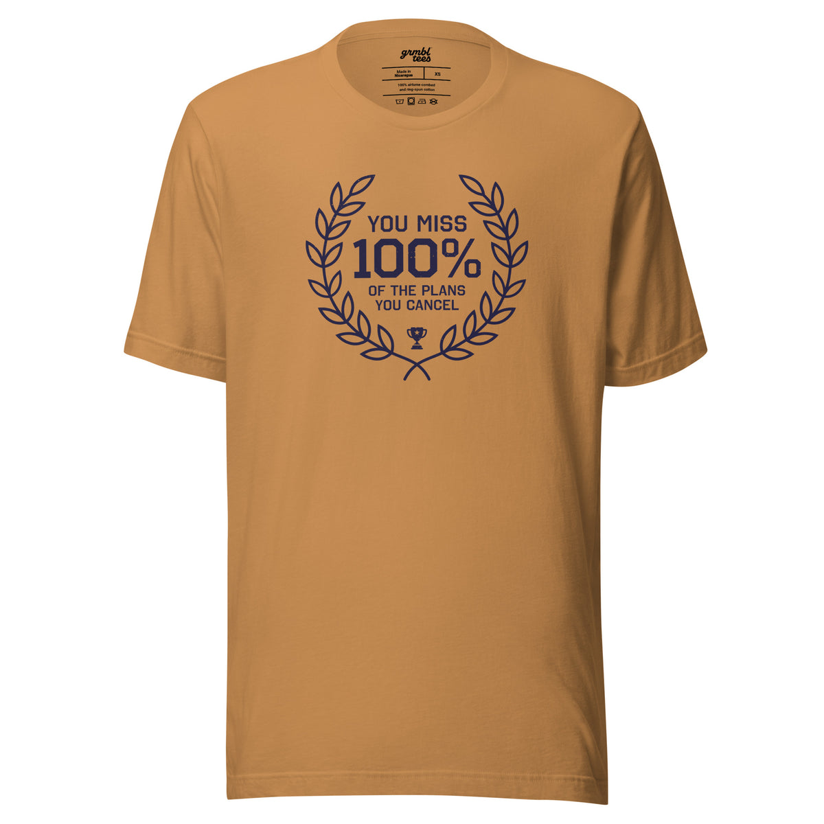 100% Canceled Plans – Funny T-Shirt for Introverts – toast