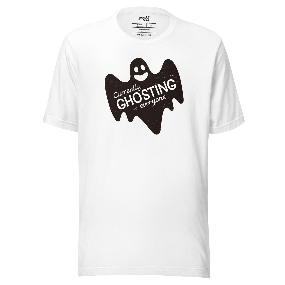 Currently Ghosting Everyone – Halloween T-Shirt – White