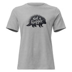 Funny Introvert T-Shirt for Women – Not a Hugger – gray – grmbl tees