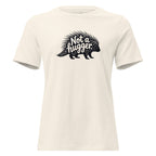 Funny Introvert T-Shirt for Women – Not a Hugger – natural – grmbl tees