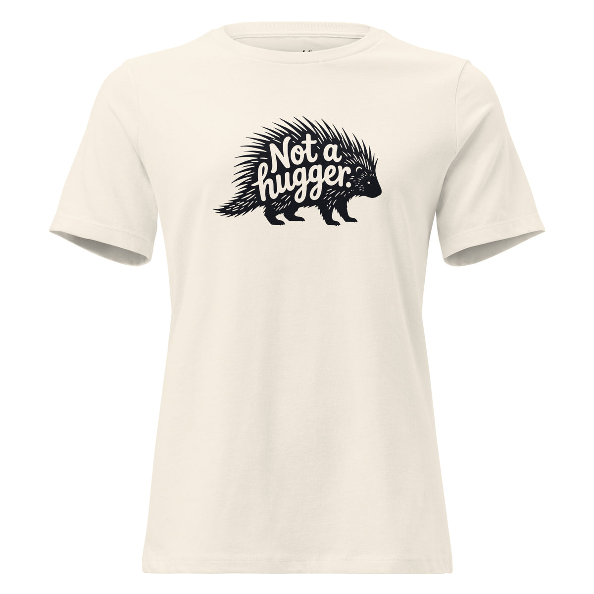 Funny Introvert T-Shirt for Women – Not a Hugger – natural – grmbl tees